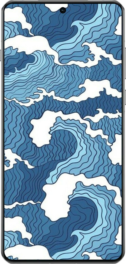 TPU чехол Абстрактный рисунок морских волн для OnePlus 13 5G - 6538b-3875 изображение 
