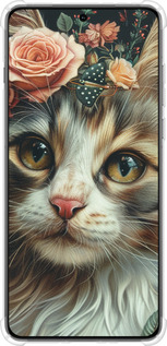 Силикон с усиленными углами чехол Cats and flowers для OnePlus 13 5G - 6069sp-3875 изображение 