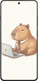 TPU чехол Funny Capybara CEO Working для OnePlus 13R 5G - 6777b-3922 изображение 