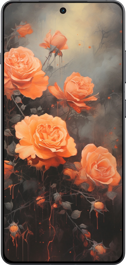 TPU чехол Оранжевые розы для OnePlus Ace 5 - 5944b-4087 изображение 