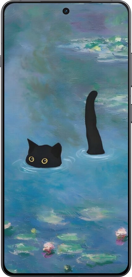 TPU чехол Із зображенням кота та водяної лілії Monet для OnePlus 13R 5G - 6519b-3922 изображение 