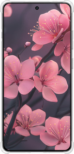 Силикон с усиленными углами чехол Пурпурная сакура для OnePlus Ace 5 - 6075sp-4087 изображение 