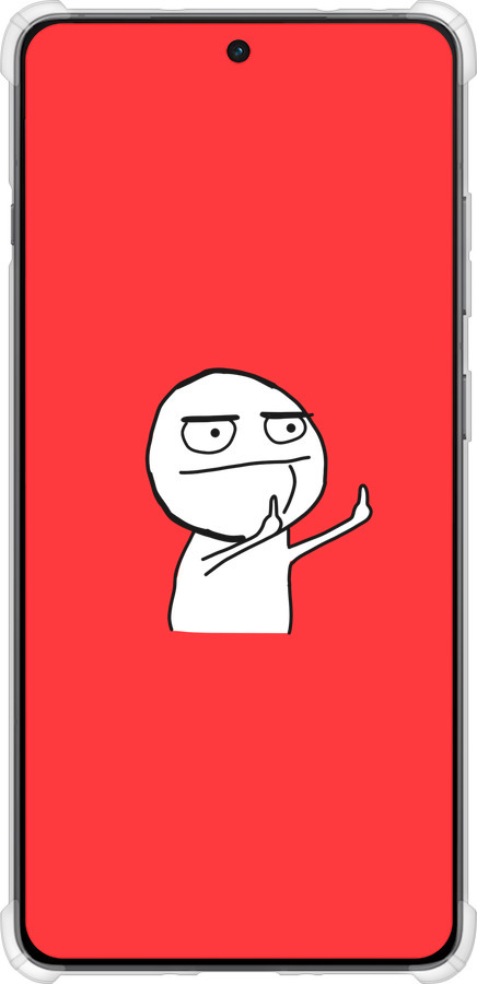 Силикон с усиленными углами чехол Мем для OnePlus Ace 5 - 4578sp-4087 изображение 