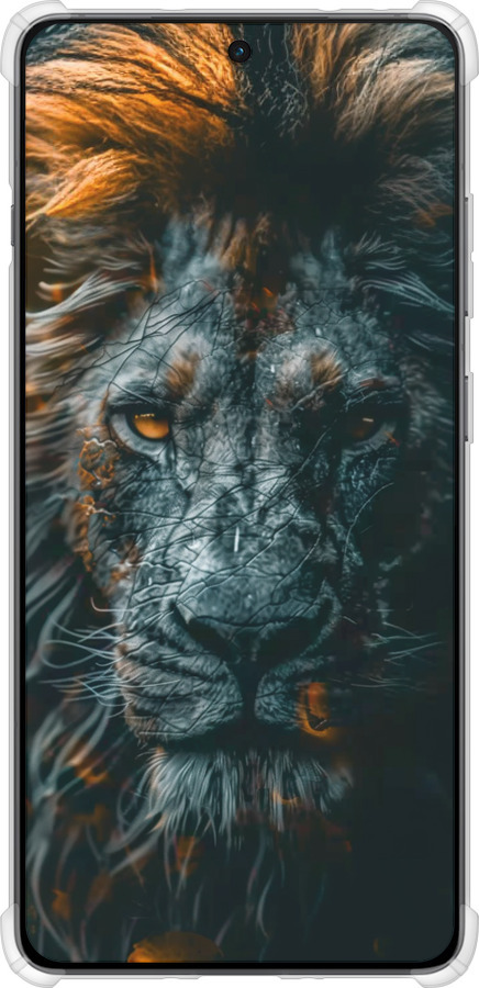 Силикон с усиленными углами чехол Лев в сумерках для OnePlus Ace 5 - 6154sp-4087 изображение 