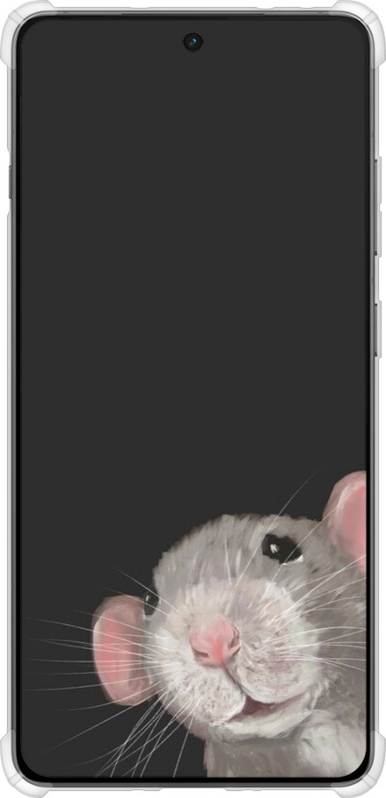 Силикон с усиленными углами чехол The Peeking Rat для OnePlus Ace 5 - 6442sp-4087 изображение 