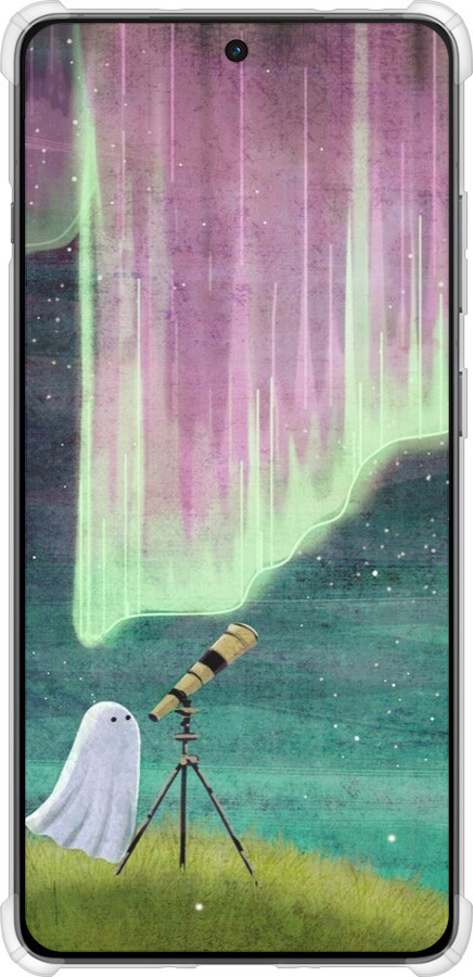 Силикон с усиленными углами чехол Привидение и звезды для OnePlus Ace 5 - 6443sp-4087 изображение 