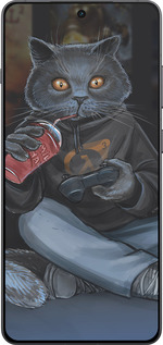 Силиконовый чехол gamer cat для OnePlus 13R 5G - 4140u-3922 изображение 