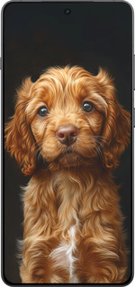 Силиконовый чехол Cocker spaniel на черном фоне для OnePlus 13R 5G - 6137u-3922 изображение 