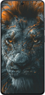 Силиконовый чехол Пламенный лев для OnePlus 13R 5G - 6153u-3922 изображение 