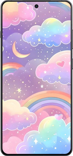 Силиконовый чехол Облака и радуга для OnePlus 13R 5G - 6312u-3922 изображение 