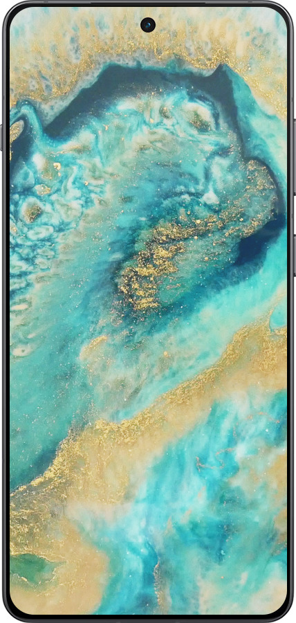 Силіконовий чехол Green marble для OnePlus 13R 5G - 4365u-3922 изображение 