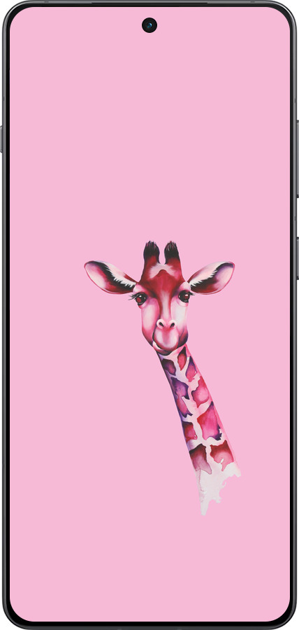 Силиконовый чехол Розовая жирафа для OnePlus Ace 5 Pro - 4441u-3934 изображение 