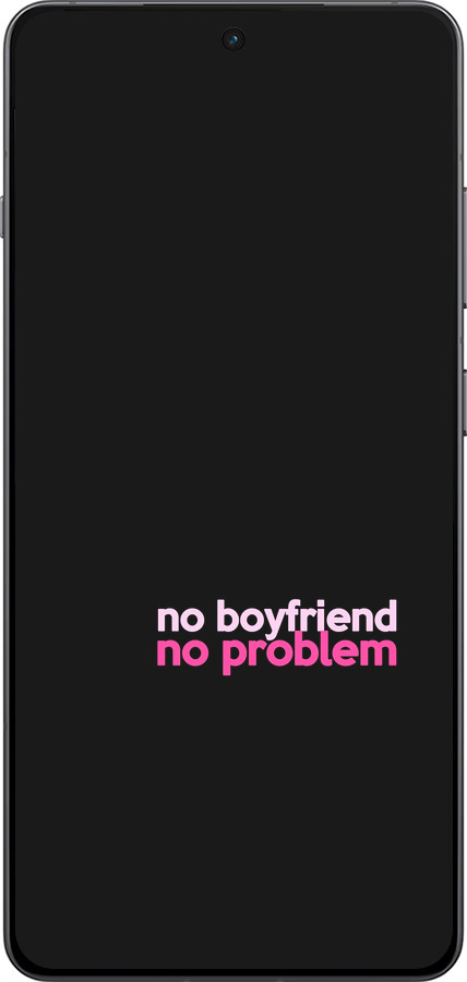 Силиконовый чехол no boyfriend no problem для OnePlus Ace 5 Pro - 4549u-3934 изображение 