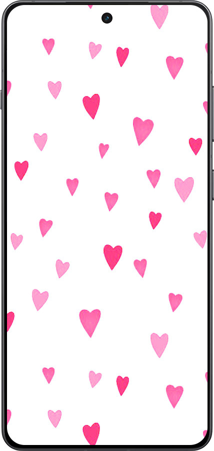 Силиконовый чехол Сердечки 2 для OnePlus Ace 5 - 4763u-4087 изображение 
