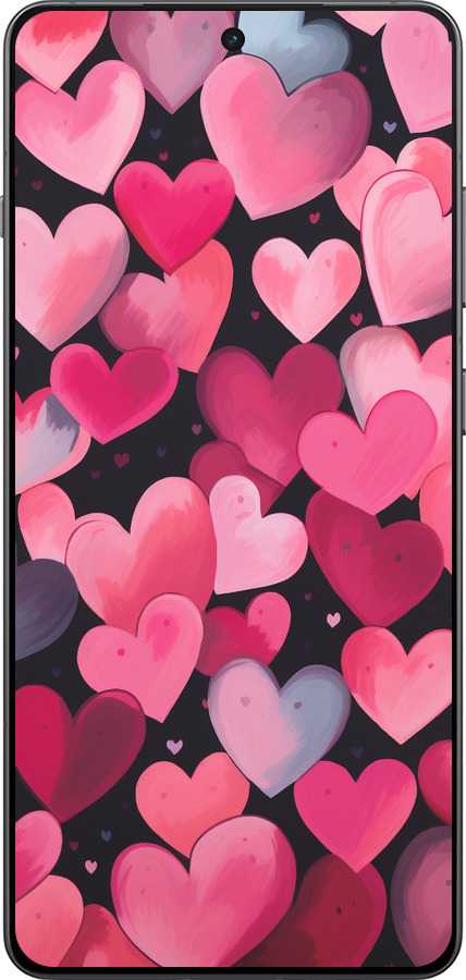 Силиконовый чехол Сердечки 4 для OnePlus 13R 5G - 5662u-3922 изображение 