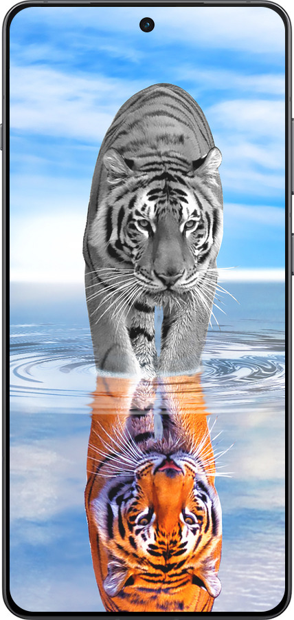 Силиконовый чехол Тигр для OnePlus Ace 5 - 6016u-4087 изображение 