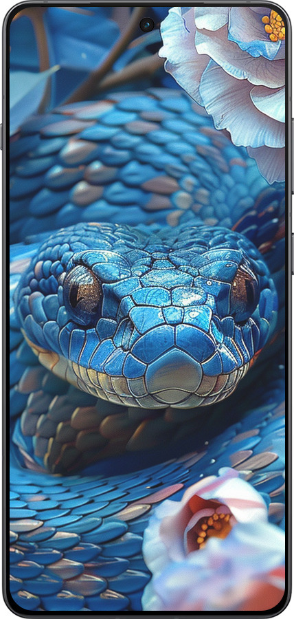Силиконовый чехол Blue Snake для OnePlus Ace 5 Pro - 6079u-3934 изображение 