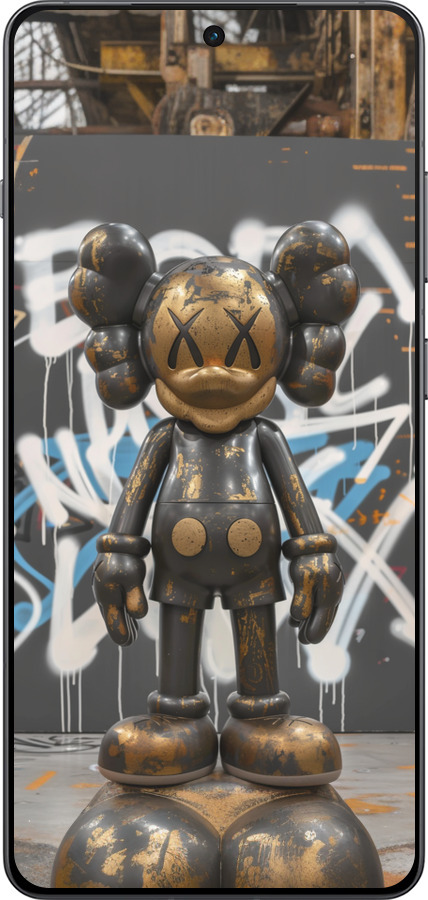 Силіконовий чехол Bronze kaws v3 для OnePlus Ace 5 Pro - 6099u-3934 изображение 