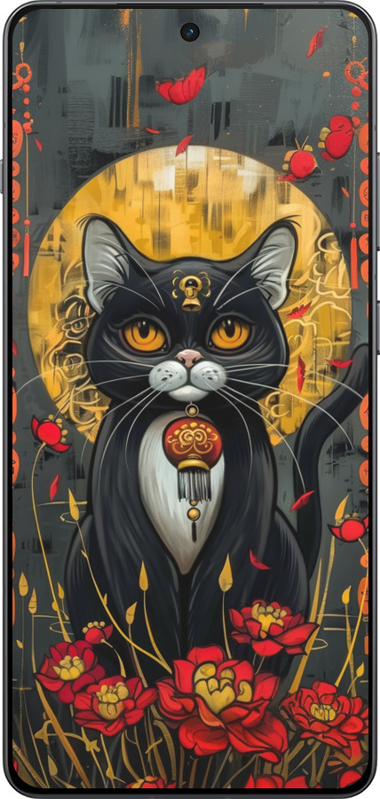 Силиконовый чехол China Cat для OnePlus Ace 5 Pro - 6134u-3934 изображение 