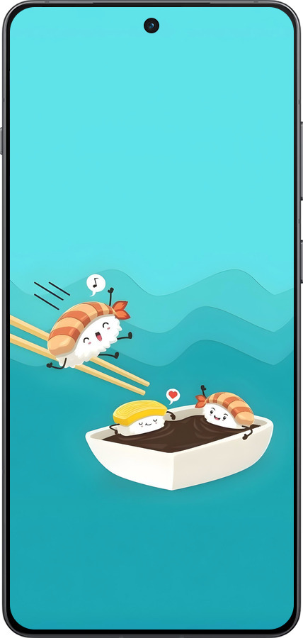 Силиконовый чехол Суши для OnePlus Ace 5 Pro - 6354u-3934 изображение 