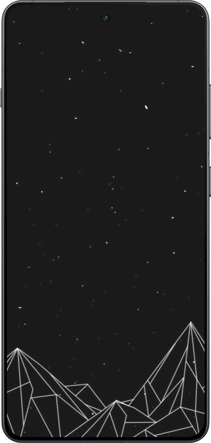 Силиконовый чехол Черно белые абстрактные горы для OnePlus Ace 5 - 6437u-4087 изображение 