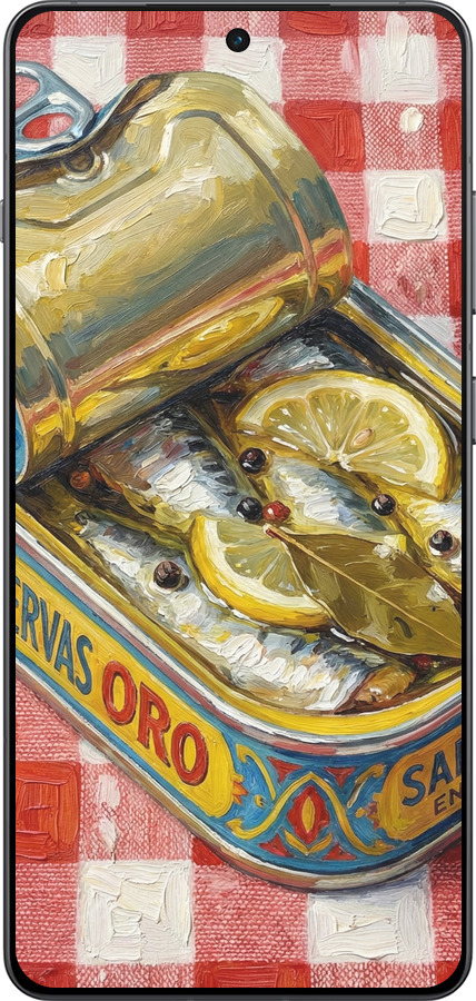 Силиконовый чехол Vintage Sardine Tin Phone для OnePlus 13R 5G - 6772u-3922 изображение 