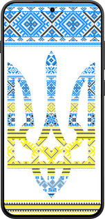 Силіконовий чехол Герб - вишиванка жовто-блакитна  для OnePlus 13T 5G / 13S 5G - 1197u-4026 изображение 