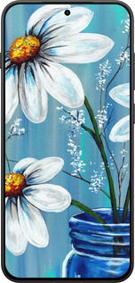 Силиконовый чехол Красивые арт-ромашки для OnePlus 13T 5G / 13S 5G - 4031u-4026 изображение 
