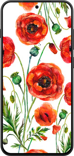 Силіконовий чехол Намальовані маки для OnePlus 13T 5G / 13S 5G - 4278u-4026 изображение 