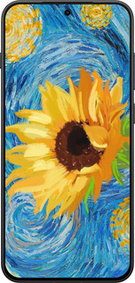 Силиконовый чехол Цветы желто-голубые для OnePlus 13T 5G / 13S 5G - 5308u-4026 изображение 