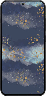 Силіконовий чехол Ніч золоті зірки для OnePlus 13T 5G / 13S 5G - 5421u-4026 изображение 