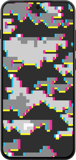 Силиконовый чехол Пиксельный камуфляж для OnePlus 13T 5G / 13S 5G - 5481u-4026 изображение 