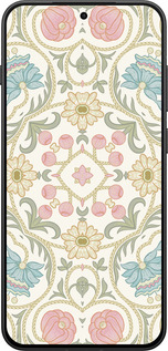 Силиконовый чехол Цветочный орнамент v2 для OnePlus 13T 5G / 13S 5G - 5513u-4026 изображение 