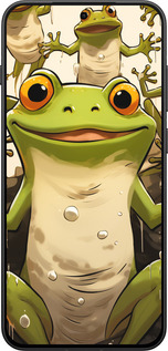 Силиконовый чехол Веселая жаба для OnePlus 13T 5G / 13S 5G - 5658u-4026 изображение 