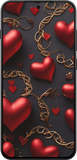 Силіконовий чехол Сердечки для OnePlus 13T 5G / 13S 5G - 5831u-4026 изображение 