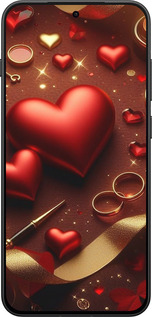 Силиконовый чехол Сердечки v3 для OnePlus 13T 5G / 13S 5G - 5833u-4026 изображение 