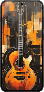 Силиконовый чехол Чехол для телефона Оранжевая Гитара для OnePlus 13T 5G / 13S 5G - 5934u-4026 изображение 