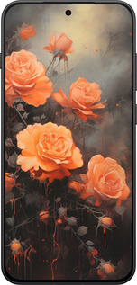 Силиконовый чехол Оранжевые розы для OnePlus 13T 5G / 13S 5G - 5944u-4026 изображение 