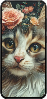 Силиконовый чехол Cats and flowers для OnePlus 13T 5G / 13S 5G - 6069u-4026 изображение 
