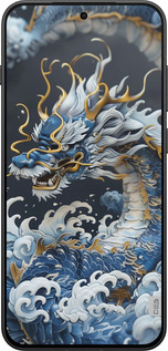 Силиконовый чехол Водяной дракон для OnePlus 13T 5G / 13S 5G - 6113u-4026 изображение 