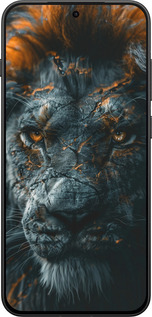 Силиконовый чехол Пламенный лев для OnePlus 13T 5G / 13S 5G - 6153u-4026 изображение 