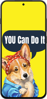 Силиконовый чехол чехол с корги You Can Do It для OnePlus 13T 5G / 13S 5G - 6184u-4026 изображение 