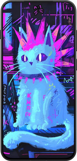 Силиконовый чехол Кот панк для OnePlus 13T 5G / 13S 5G - 6311u-4026 изображение 