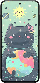 Силиконовый чехол Милый котик для OnePlus 13T 5G / 13S 5G - 6364u-4026 изображение 