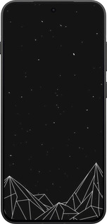 Силиконовый чехол Черно белые абстрактные горы для OnePlus 13T 5G / 13S 5G - 6437u-4026 изображение 