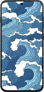 Силиконовый чехол Абстрактный рисунок морских волн для OnePlus 13T 5G / 13S 5G - 6538u-4026 изображение 