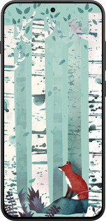 Силиконовый чехол Лис в зелёном лесу для OnePlus 13T 5G / 13S 5G - 6547u-4026 изображение 