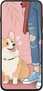 Силиконовый чехол Корги 3 для OnePlus 13T 5G / 13S 5G - 6707u-4026 изображение 