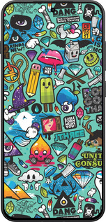 Силиконовый чехол Стикер бомбинг 1 для OnePlus 13T 5G / 13S 5G - 693u-4026 изображение 