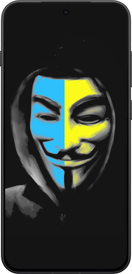 Силиконовый чехол Украинский анонимус для OnePlus 13T 5G / 13S 5G - 1062u-4026 изображение 